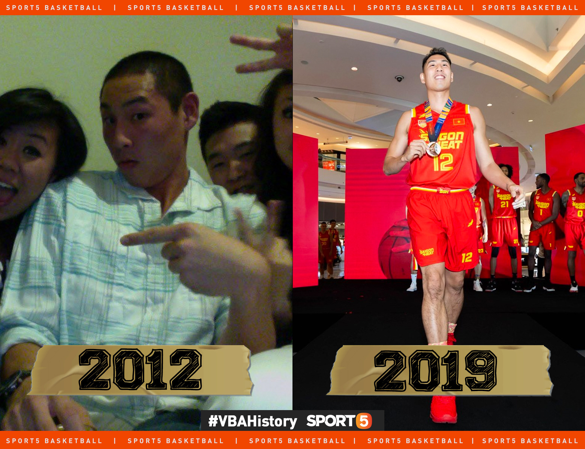 Loạt ảnh 10 năm dậy thì thành công của các sao bóng rổ Việt Nam: Bạn trai tin đồn của Nhật Lê thay đổi chóng mặt, tuyển thủ Quốc gia hóa nam thần cơ bắp - Ảnh 5.
