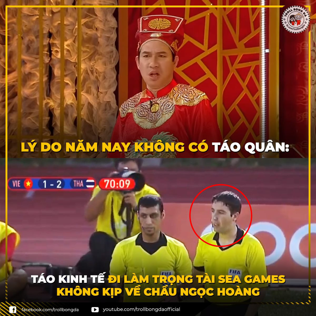 Cười lăn với loạt ảnh chế khi Việt Nam loại Thái Lan: Trọng tài đẹp trai chiếm spotlight, gây cười nhất là list thủ môn làm tăng độ khó cho game - Ảnh 3.