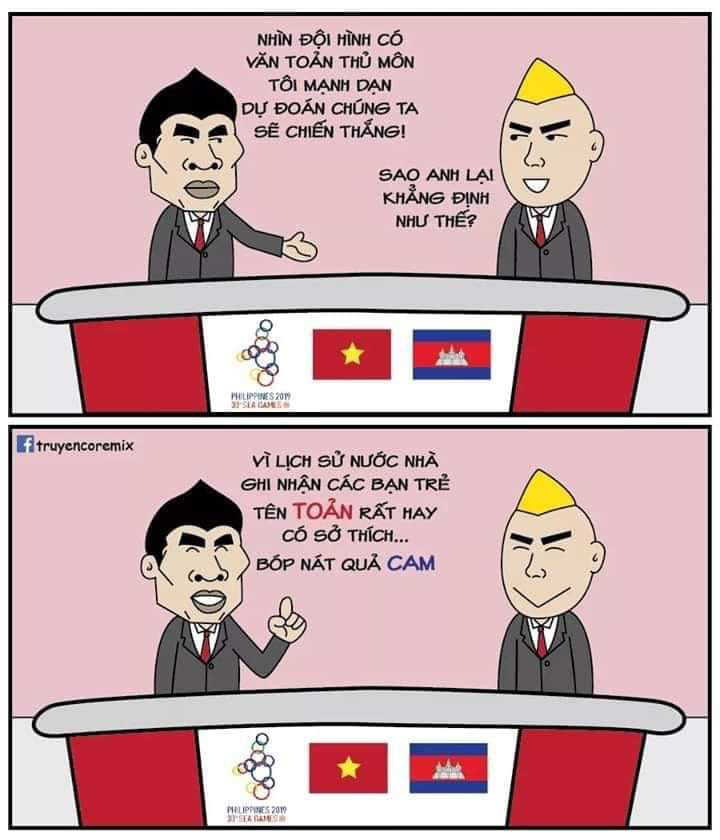 Cười bể bụng xem ảnh chế Đức Chinh nhấc bổng Campuchia - Ảnh 9.