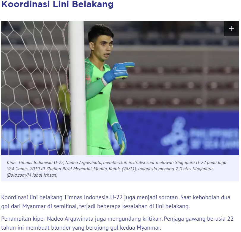 Chỉ vì 1 sai lầm, thủ thành đẹp trai của Indonesia bị báo chí nước nhà coi là vị trí yếu kém trước trận chung kết với Việt Nam - Ảnh 3.
