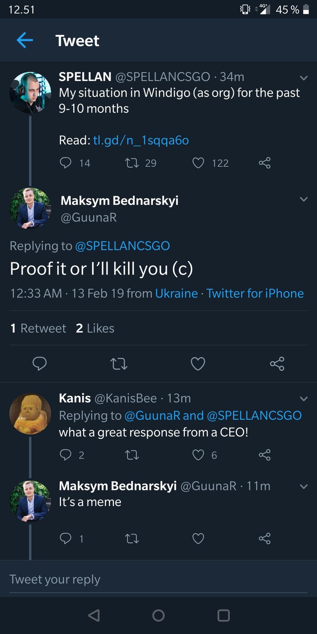 CEO đội tuyển CSGO bị cấm bởi Twitter sau khi đe doạ tính mạng tuyển thủ - Ảnh 1.
