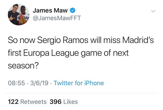 Cộng đồng mạng hả hê khi Sergio Ramos phải ngồi nhìn đồng đội thua thảm vì cố tình tẩy thẻ - Ảnh 3.