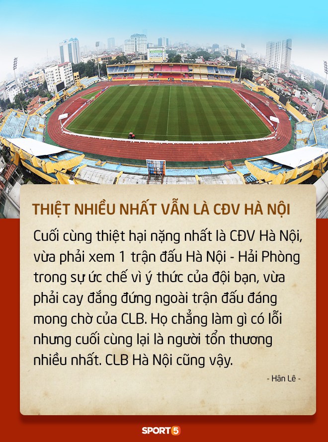 Fan Việt tranh cãi nảy lửa việc sân Hàng Đẫy cấm khán giả vì CĐV Hải Phòng đốt pháo sáng - Ảnh 1.