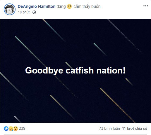 Kết thúc Preseason với kết quả toàn thua, DeAngelo Hamilton nói lời chia tay Cantho Catfish? - Ảnh 1.