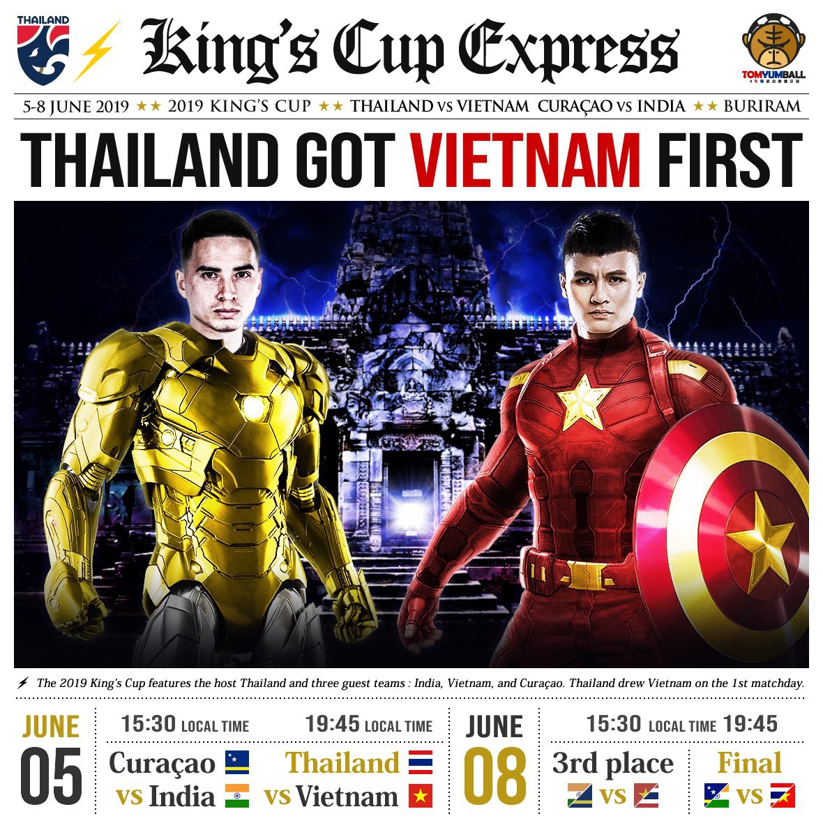 Fan Trung Quốc hô biến Quang Hải thành Captain Việt Nam đấu Iron man Thái Lan cực chất - Ảnh 1.