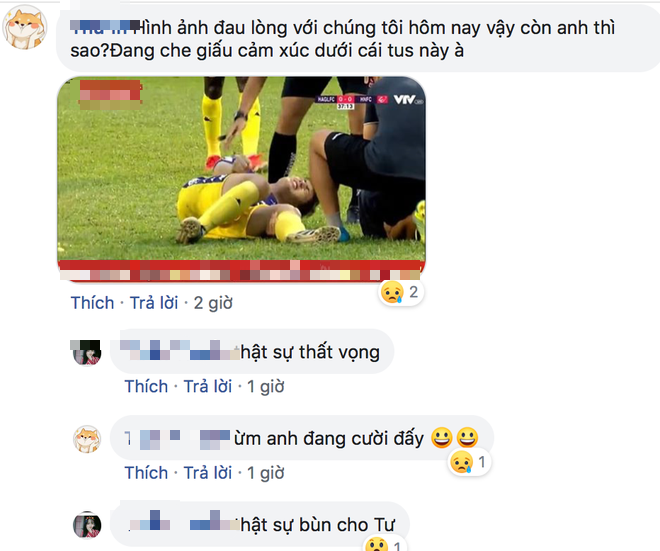 Fan tấn công Facebook Bùi Tiến Dũng, trách anh chàng vô tâm khi bạn thân Đình Trọng đau đớn vì chấn thương - Ảnh 3.