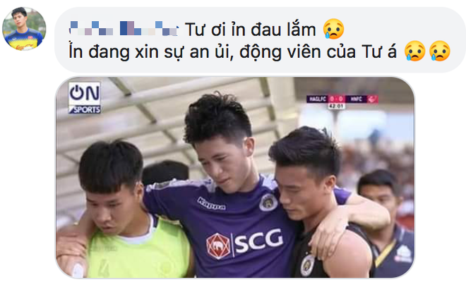 Fan tấn công Facebook Bùi Tiến Dũng, trách anh chàng vô tâm khi bạn thân Đình Trọng đau đớn vì chấn thương - Ảnh 4.