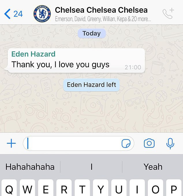 Khoảnh khắc nhói lòng: Cầu thủ Chelsea tiết lộ câu nói cuối cùng của ngôi sao Eden Hazard với đồng đội - Ảnh 1.