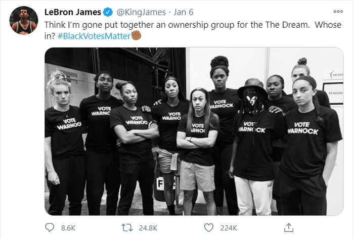 LeBron James lên kế hoạch mua lại đội bóng WNBA để ủng hộ Black Lives Matter - Ảnh 1.