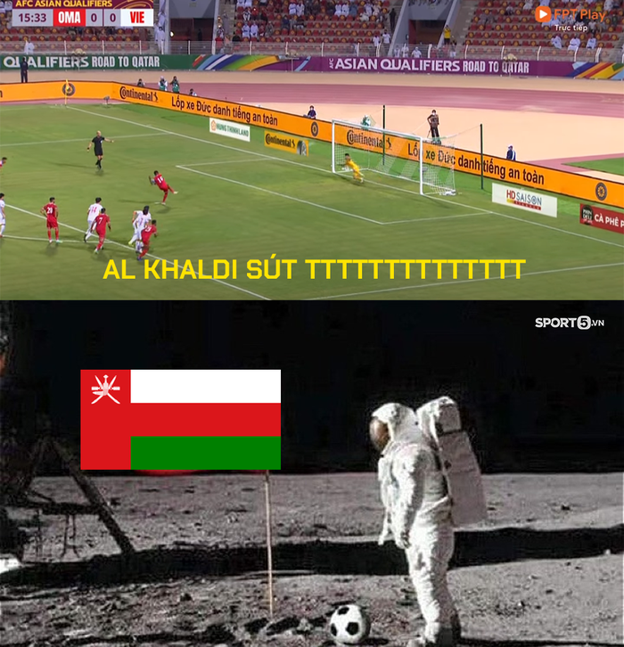 Những hình ảnh troll hài hước về trận đấu căng thẳng giữa ĐT Oman và ĐT Việt Nam  - Ảnh 1.