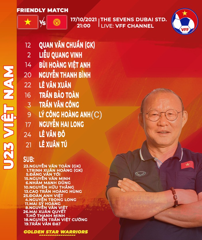 Trực tiếp U23 Việt Nam vs U23 Kyrgyzstan: Buổi tổng duyệt cuối cùng - Ảnh 1.