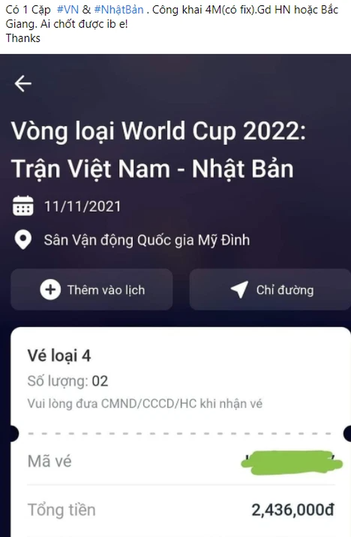 Vé xem đội tuyển Việt Nam được thổi giá nhộn nhịp trên &quot;chợ đen&quot;  - Ảnh 5.