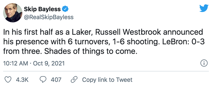 Los Angeles Lakers khởi đầu tệ hại, LeBron James và Russell Westbrook đứng mũi chịu sào - Ảnh 4.