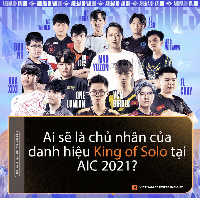 AIC 2021: Điểm mặt 14 tuyển thủ và lịch thi đấu giải đấu King of Solo 1v1 - Ảnh 1.