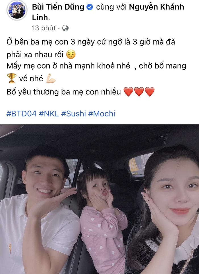 Cầu thủ tuyển Việt Nam nghẹ ngào tạm biệt vợ con và bạn gái để lên đường làm nhiệm vụ - Ảnh 2.