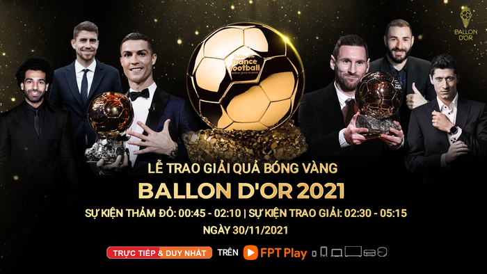 Xem trực tiếp Lễ trao giải Quả bóng Vàng 2021 - Ballon d'Or - trên FPT Play - Ảnh 5.