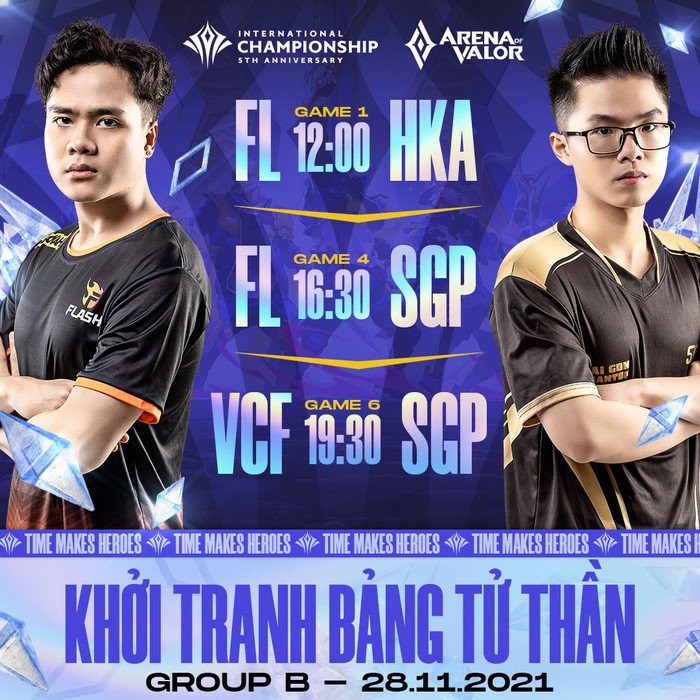 Trực tiếp AIC 2021 hôm nay ngày 28/11: Team Flash vs Saigon Phantom - Ảnh 3.