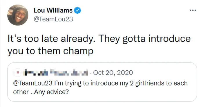 Cùng lúc hẹn hò 2 bạn gái, Lou Williams hé lộ chuyện khó xử về mối tình tay ba lâu năm - Ảnh 3.