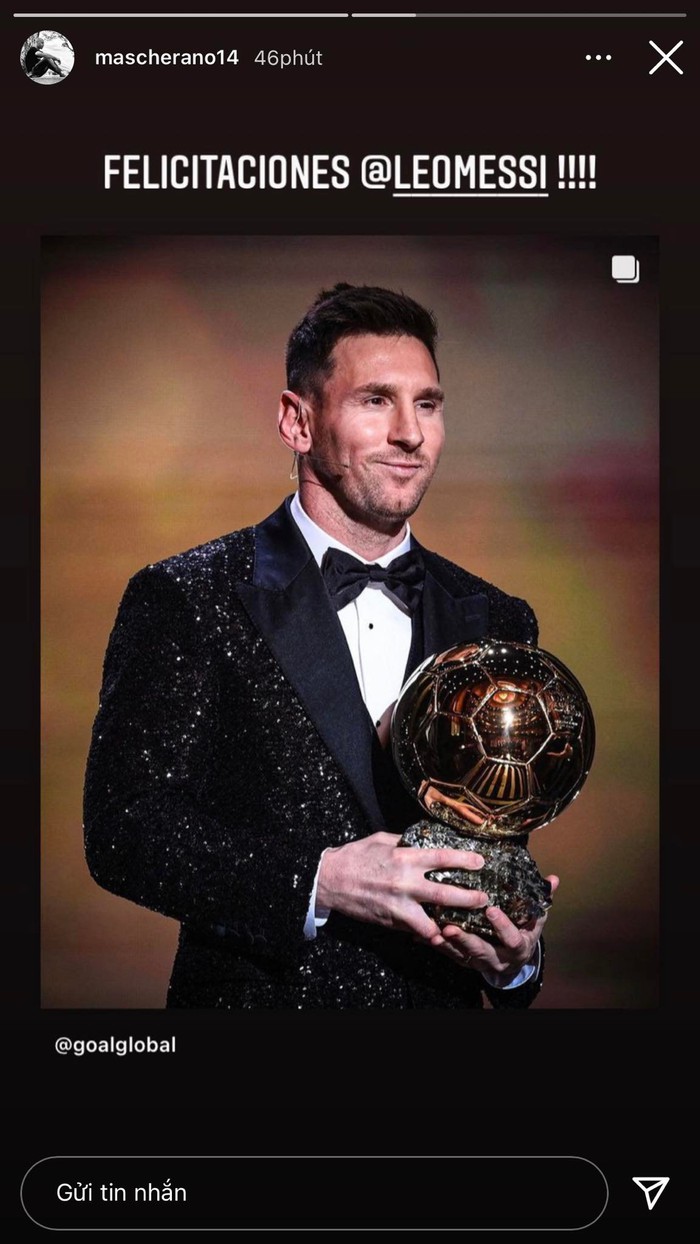 Messi được dàn sao bóng đá chúc mừng sau khi giành Quả bóng Vàng 2021 - Ảnh 13.