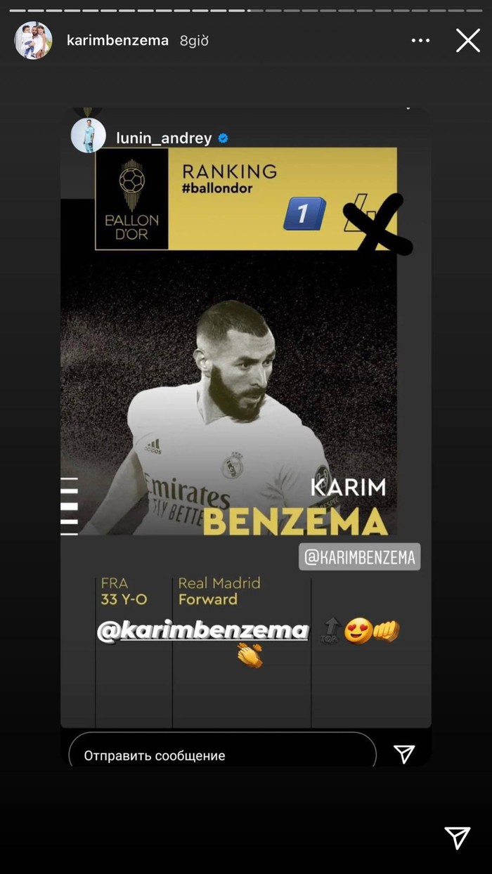 Benzema cay cú vì không được vào top 3 Quả bóng Vàng - Ảnh 1.
