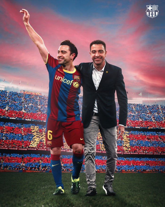 Xavi chính thức trở lại Barcelona với tư cách HLV trưởng
