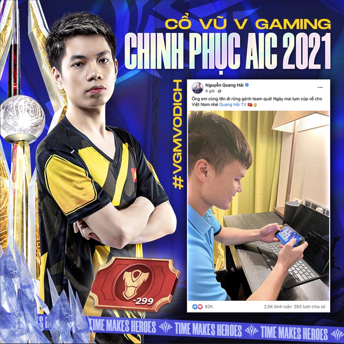BLV Huy Popper hóa Pháp sư &quot;làm phép&quot; cổ vũ V Gaming trước thềm Chung Kết AIC 2021 - Ảnh 4.