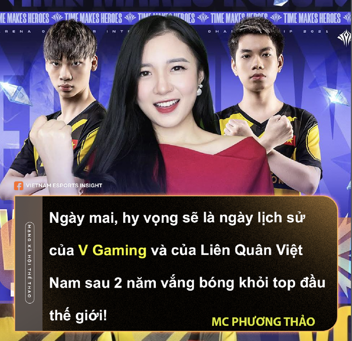 MC Phương Thảo gửi đôi lời tâm sự với V Gaming trước thềm Chung Kết AIC 2021 - Ảnh 3.