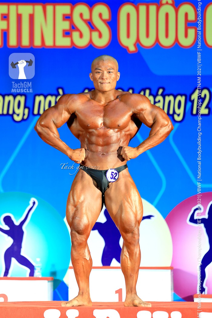 &quot;Big Ramy Việt Nam&quot; Nguyễn Đình Trúc giành HCV trên 90 kg và HCB Toàn năng nam Thể hình Quốc gia 2021 - Ảnh 5.