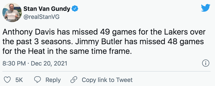 Bất ngờ: Jimmy Butler cũng “mong manh” chẳng kém gì Anthony Davis - Ảnh 2.