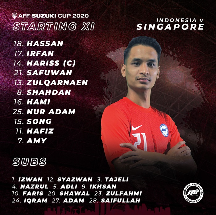 Trực tiếp Singapore vs Indonesia: Đội chủ nhà gây bất ngờ lớn ở đội hình xuất phát - Ảnh 3.