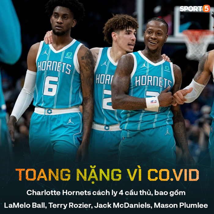 Charlotte Hornets cách ly 4 cầu thủ chủ lực, bao gồm LaMelo Ball vì Covid-19 - Ảnh 1.