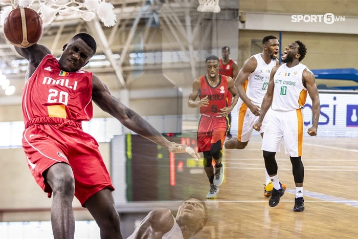 Vòng loại FIBA khu vực châu Phi diễn ra cực hấp dẫn, xuất hiện cú dunk sập rổ - Ảnh 1.
