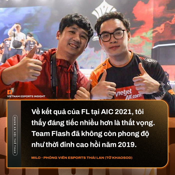 Phóng viên Esports Thái Lan, Flazer chân chính chỉ ra nguyên nhân thất bại của Team Flash tại AIC 2021 - Ảnh 2.
