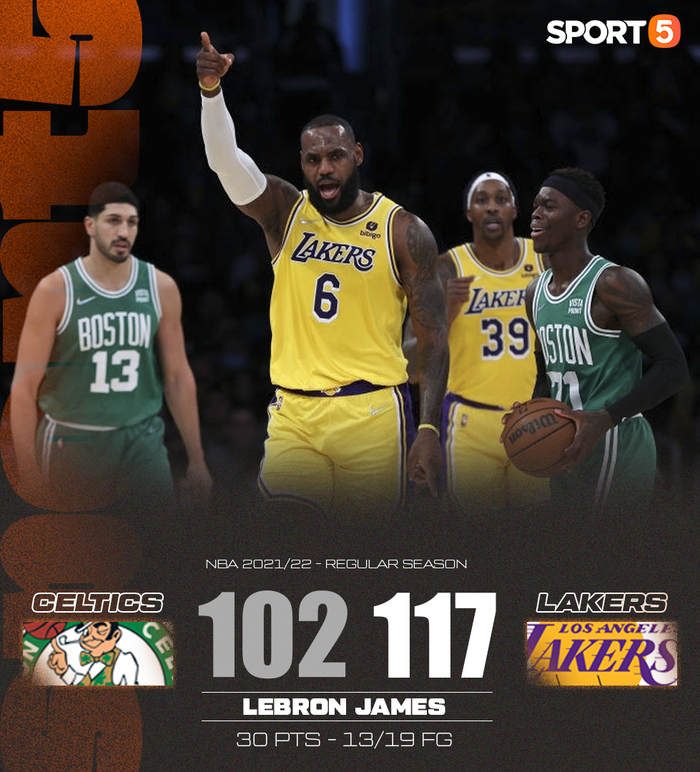 Big-3 tỏa sáng, Los Angeles Lakers &quot;đè bẹp&quot; Boston Celtics bằng phong độ ấn tượng - Ảnh 3.