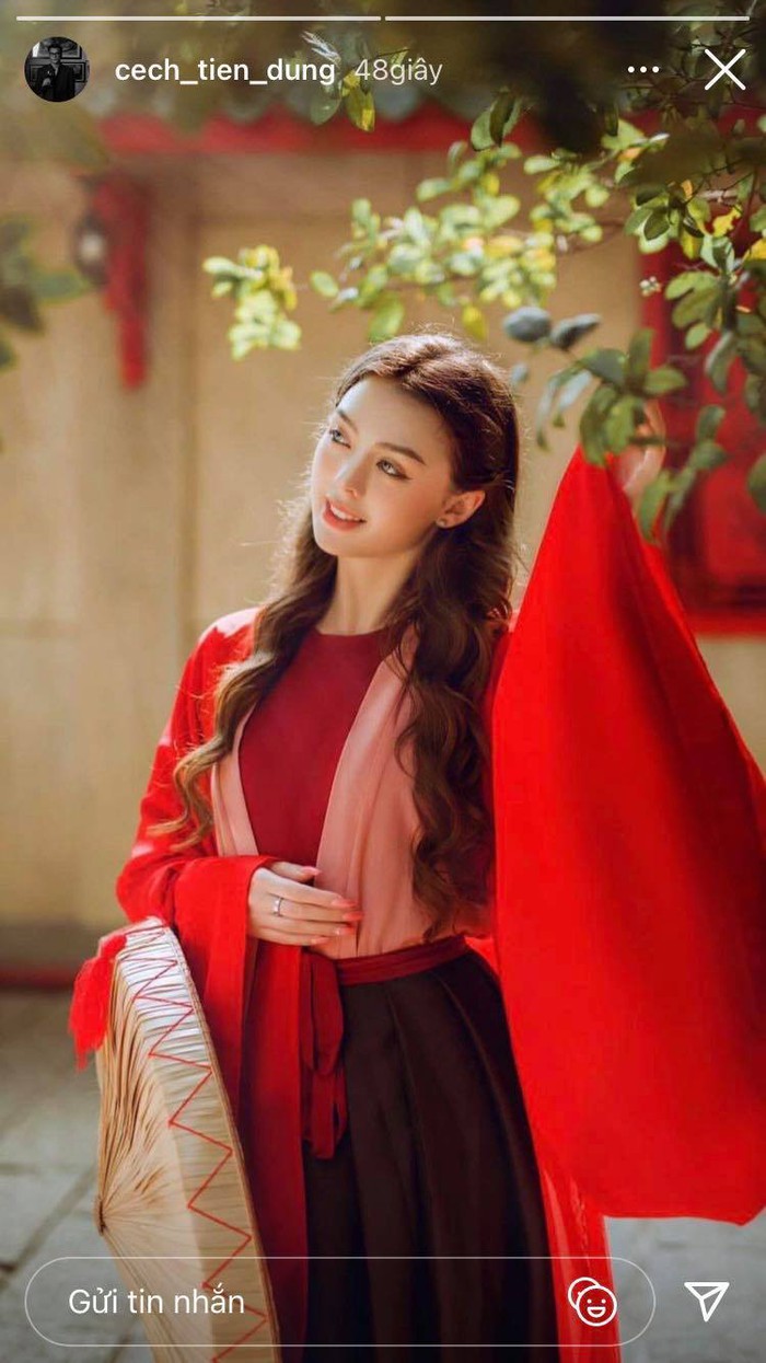 Bùi Tiến Dũng khoe ảnh bạn gái ngoại quốc cực xinh trong tà áo dài Việt Nam - Ảnh 3.