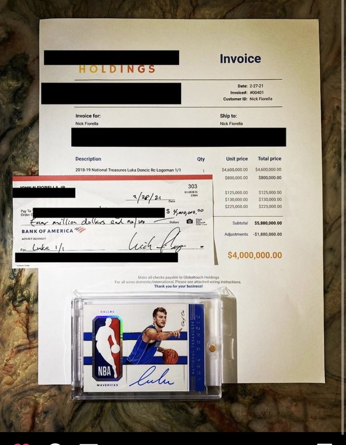 Thẻ bài của Luka Doncic phá kỷ lục giá trên thị trường - Ảnh 3.
