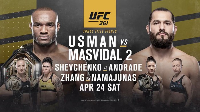 Kamaru Usman tái đấu cùng Jorge Masvidal tại UFC 261 vào tháng 4, khán giả được phép vào kín nhà thi đấu để theo dõi - Ảnh 1.