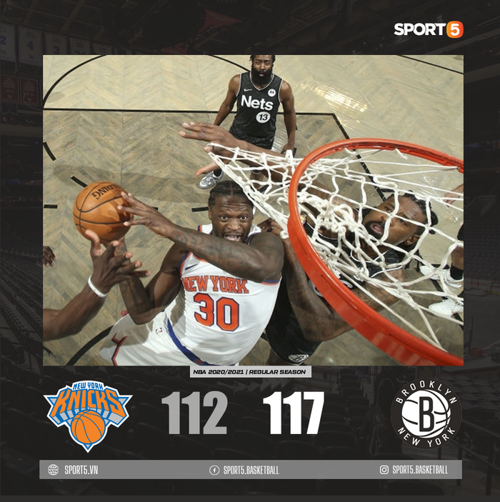 Dẫn trước đến 18 điểm, Brooklyn Nets &quot;suýt chết&quot; trước màn quật khởi của New York Knicks - Ảnh 3.