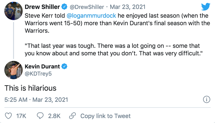 Thầy trò hiểu lầm, Steve Kerr phải lên tiếng phân trần với Kevin Durant - Ảnh 3.