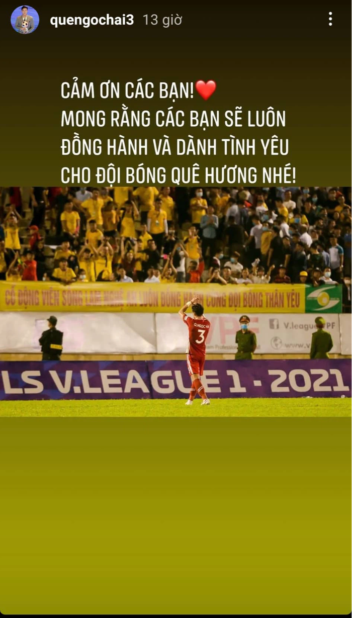 Cầu thủ Nghệ An ở Viettel nói lời yêu thương với đội bóng xứ Nghệ sau trận thắng trên sân Vinh - Ảnh 2.