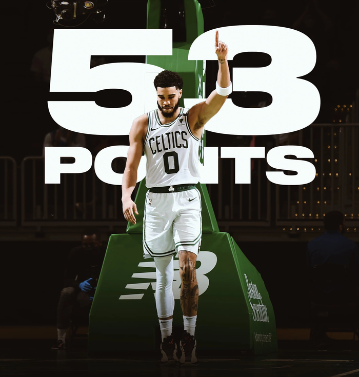 Lội ngược dòng hoàn hảo trước Timberwolves, Jayson Tatum trở thành cầu thủ ghi được 50 điểm trẻ tuổi nhất của Boston Celtics - Ảnh 1.