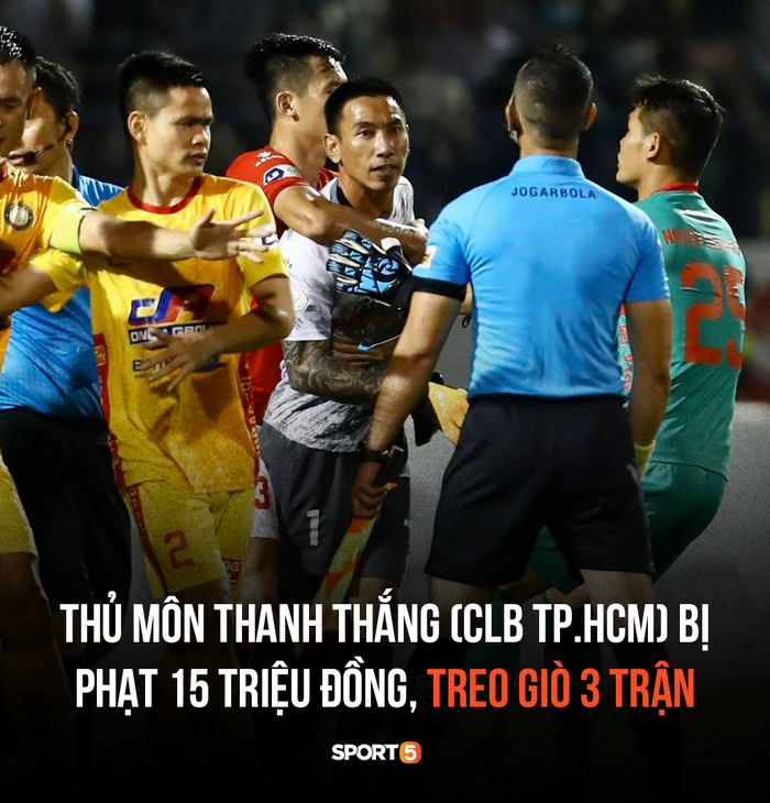 Thủ môn Thanh Thắng bị treo giò 3 trận vì làm trọng tài chảy máu mồm - Ảnh 1.