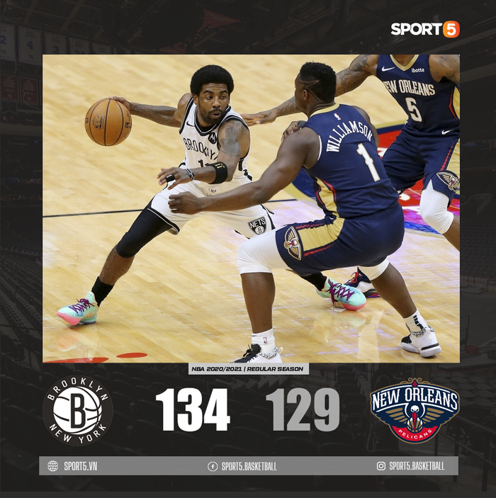 Tinh quái trong phòng ngự, Brooklyn Nets vượt qua New Orleans Pelicans đầy kịch tính - Ảnh 3.