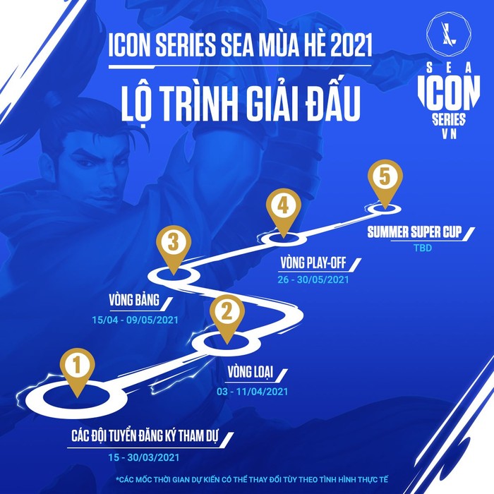 Lộ trình thi đấu của Icon Series SEA mùa Hè 2021