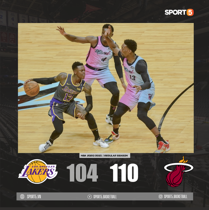 Tan nát vì chấn thương, Los Angeles Lakers đón nhận trận thua thứ 20 trước Miami Heat - Ảnh 2.