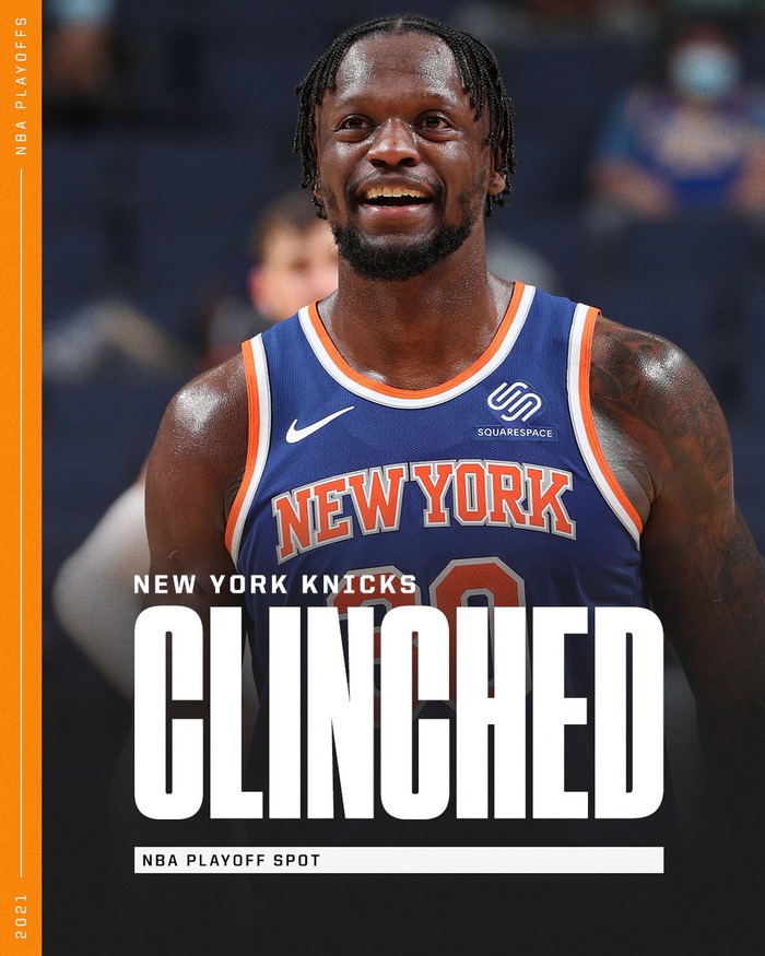 Mạng xã hội bùng nổ sau khi New York Knicks chính thức trở lại vòng Playoff sau 7 mùa giải vắng mặt - Ảnh 1.