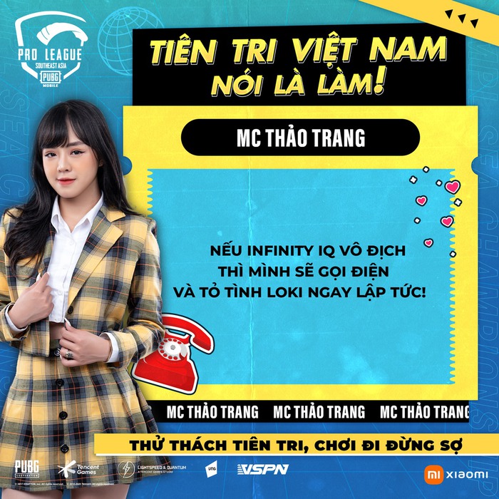 Việt Nam nói là làm: Nữ MC xinh đẹp làng PUBG Mobile tuyên bố tỏ tình Loki nếu 2i vô địch SEA - Ảnh 1.
