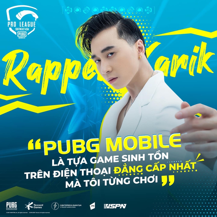 Rapper Karik: &quot;Hy vọng các tuyển thủ PUBG Mobile sẽ giương cao lá cờ Việt Nam tại đấu trường quốc tế&quot; - Ảnh 2.