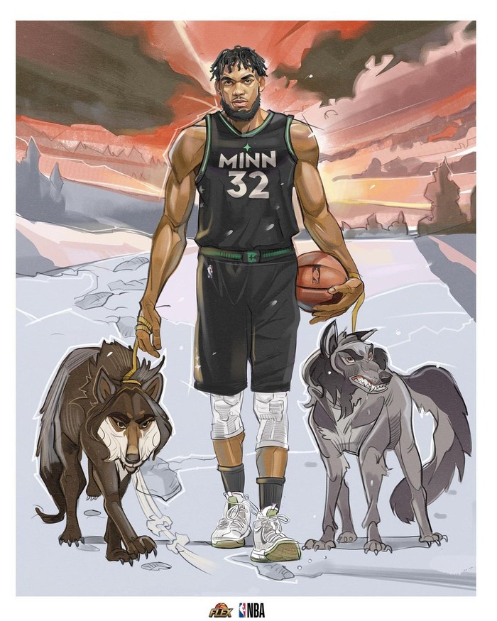 Fan cuồng tái hiện NBA bằng hội hoạ: Khi ngôi sao bóng rổ biến thành các vị thần - Ảnh 8.