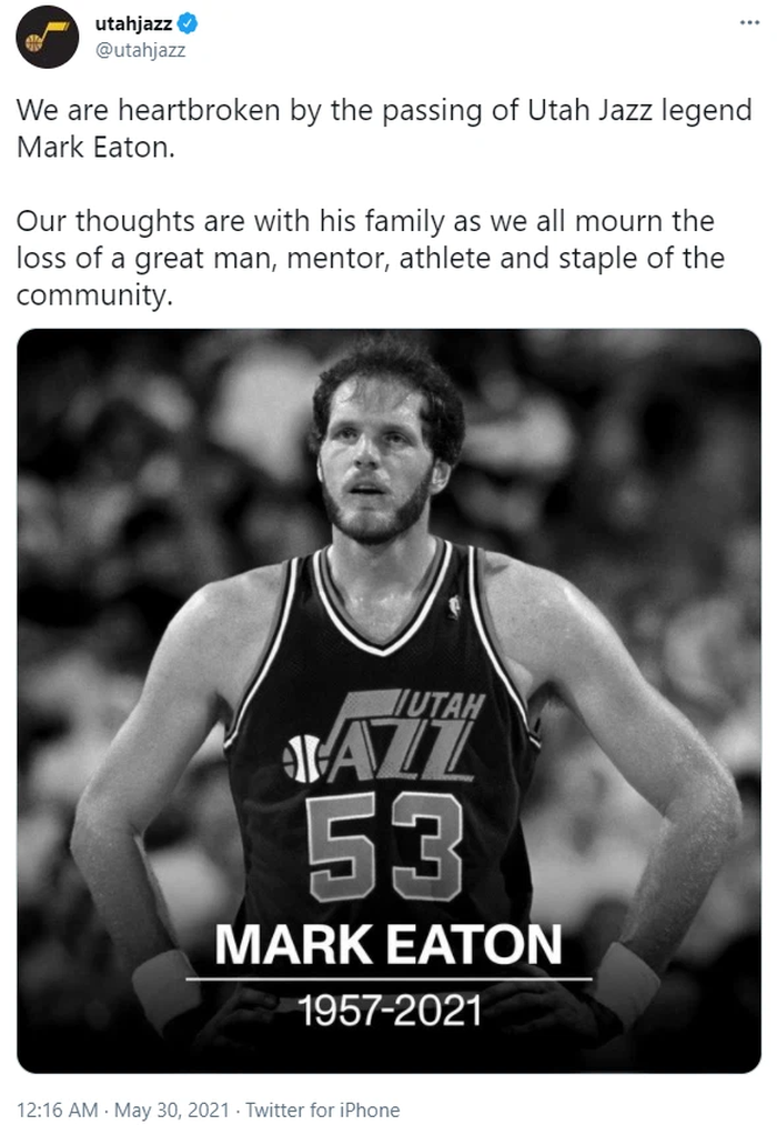Vĩnh biệt Mark Eaton, &quot;Huyền thoại blocks&quot; vĩ đại trong lịch sử NBA - Ảnh 1.